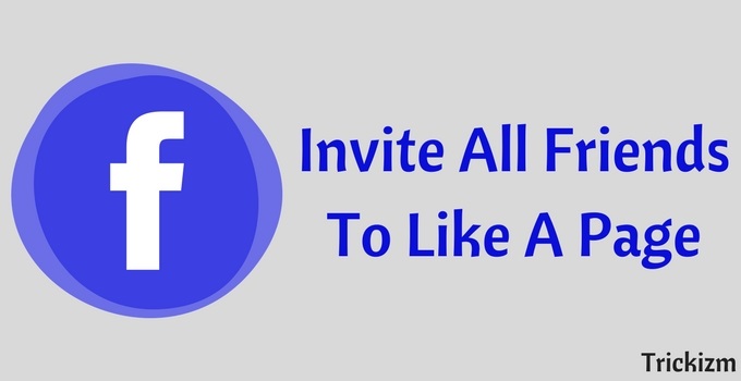 Invite All Friends To Like A Page